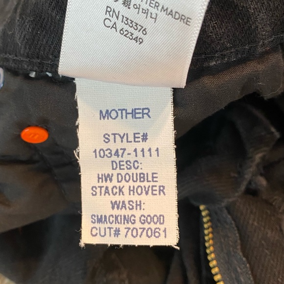 MOTHER💕Snacks Double Stack Hover High Waist Ankle Straight Leg Jeans Size 25 - Picture 13 of 15